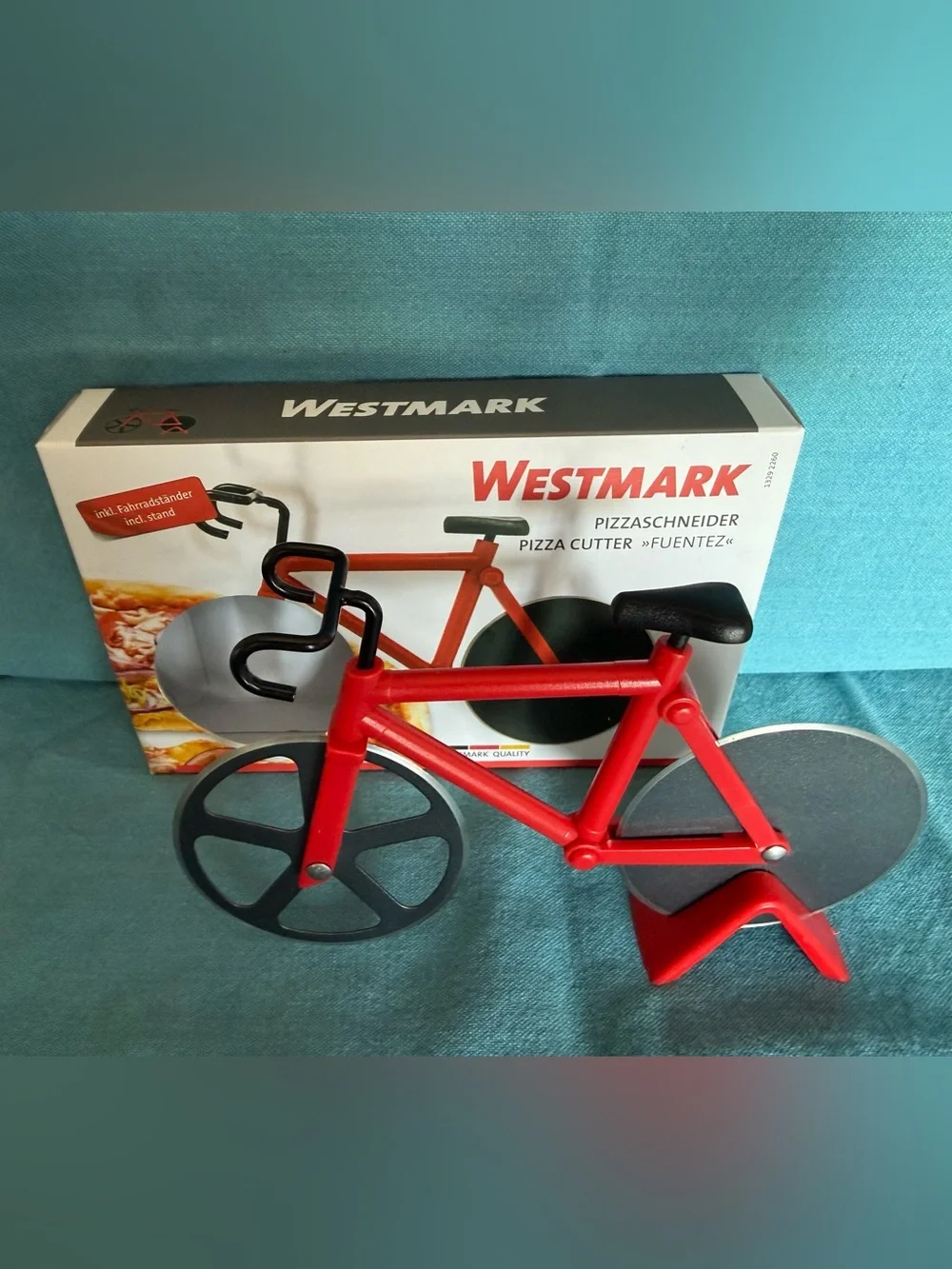 NIB Westmark German Stainless Steel Bike Pizza Cutter